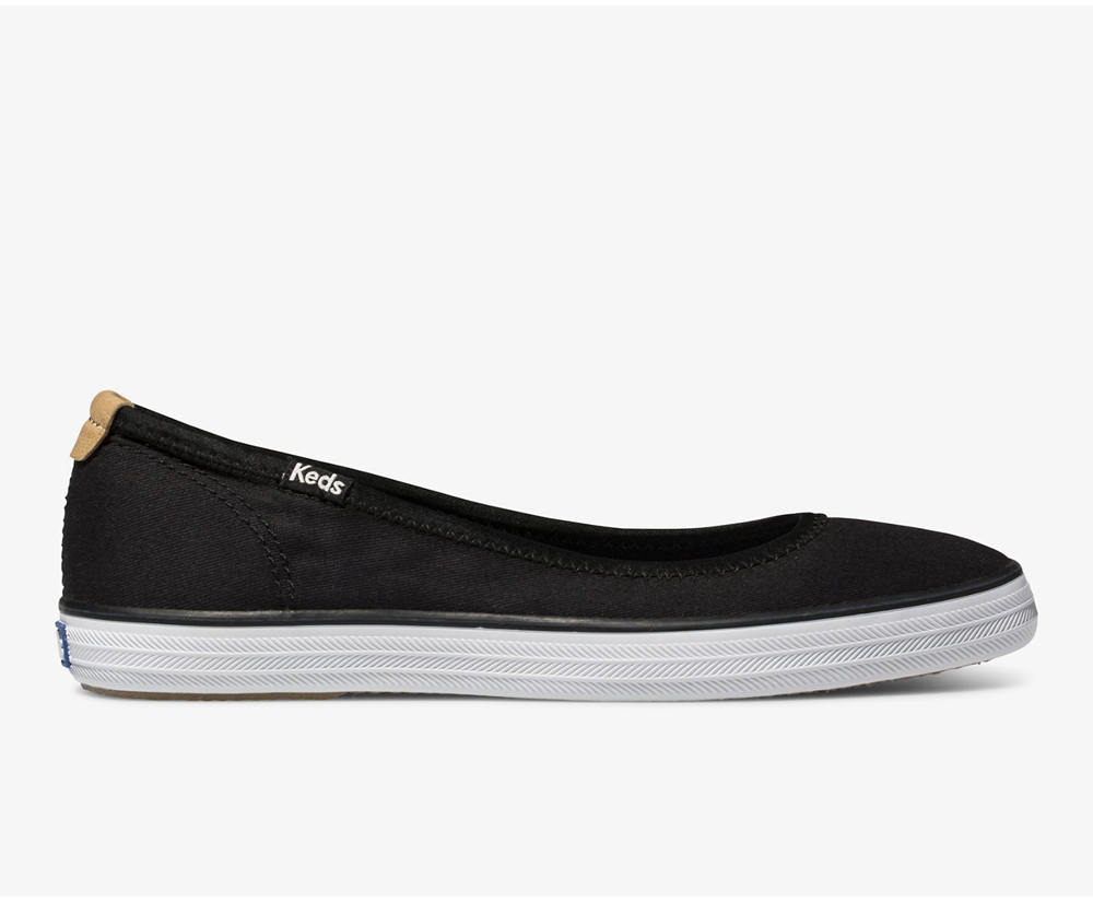 Slip On Γυναικεια - Keds Bryn - Μαυρα - NSGWJ2671